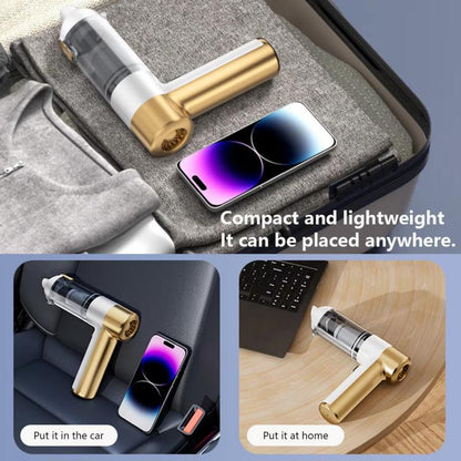 SUITU ST-6692Plus Car Power Suction Vacuum Cleaner Household Handheld Small Vacuum Cleaner(White Blue) - Vacuum Cleaner by SUITU | Online Shopping UK | buy2fix