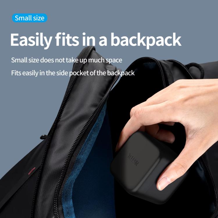 For GoPro HERO13 Black TELESIN 3 Slots Charging Case Compact Storage Box(Black) - Charger by TELESIN | Online Shopping UK | buy2fix