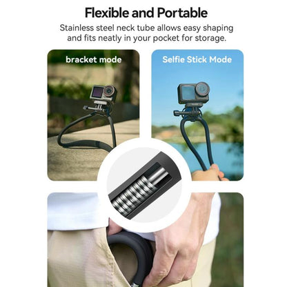 TELESIN Action Camera Neck Holder SE2.0 POV Perspective Bracket With Adjustable Chest Strap(Black) - Holder by TELESIN | Online Shopping UK | buy2fix