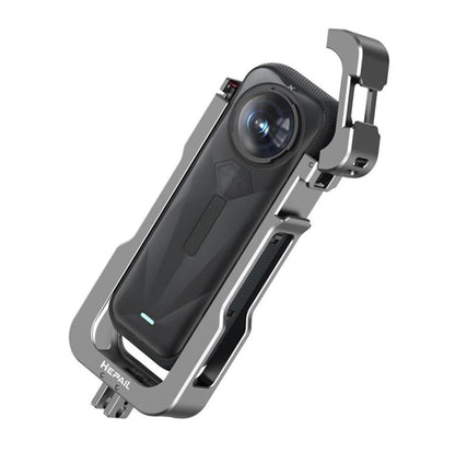 For Insta360 X5 HEPAIL AC-81 Metal Rabbit Cage Extended Protective Frame - Mount & Holder by HEPAIL | Online Shopping UK | buy2fix