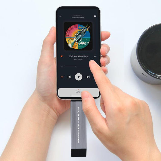 M.2 NVMe 10Gbps USB3.1 Gen2 NVMe Hard Drive Enclosure With Direct Plug USB + Type-C Dual Interface - HDD Enclosure by buy2fix | Online Shopping UK | buy2fix