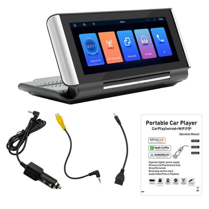 6.86 Inch Foldable Portable Bluetooth Car MP5 Player With MirrorLink/CarPlay/Android Auto Support, Spec: B5370 - Car MP3 & MP4 & MP5 by buy2fix | Online Shopping UK | buy2fix