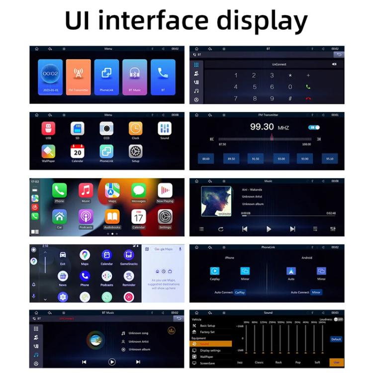 6.86 Inch Foldable Portable Bluetooth Car MP5 Player With MirrorLink/CarPlay/Android Auto Support, Spec: B5370+4LEDs Reversing Camera - Car MP3 & MP4 & MP5 by buy2fix | Online Shopping UK | buy2fix