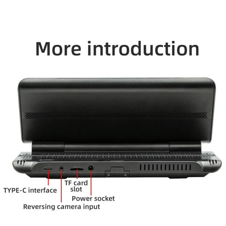 6.86 Inch Foldable Portable Bluetooth Car MP5 Player With MirrorLink/CarPlay/Android Auto Support, Spec: B5370+4LEDs Reversing Camera - Car MP3 & MP4 & MP5 by buy2fix | Online Shopping UK | buy2fix