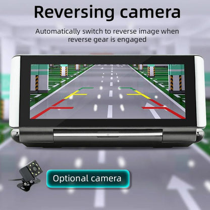 6.86 Inch Foldable Portable Bluetooth Car MP5 Player With MirrorLink/CarPlay/Android Auto Support, Spec: B5370+4LEDs Reversing Camera - Car MP3 & MP4 & MP5 by buy2fix | Online Shopping UK | buy2fix