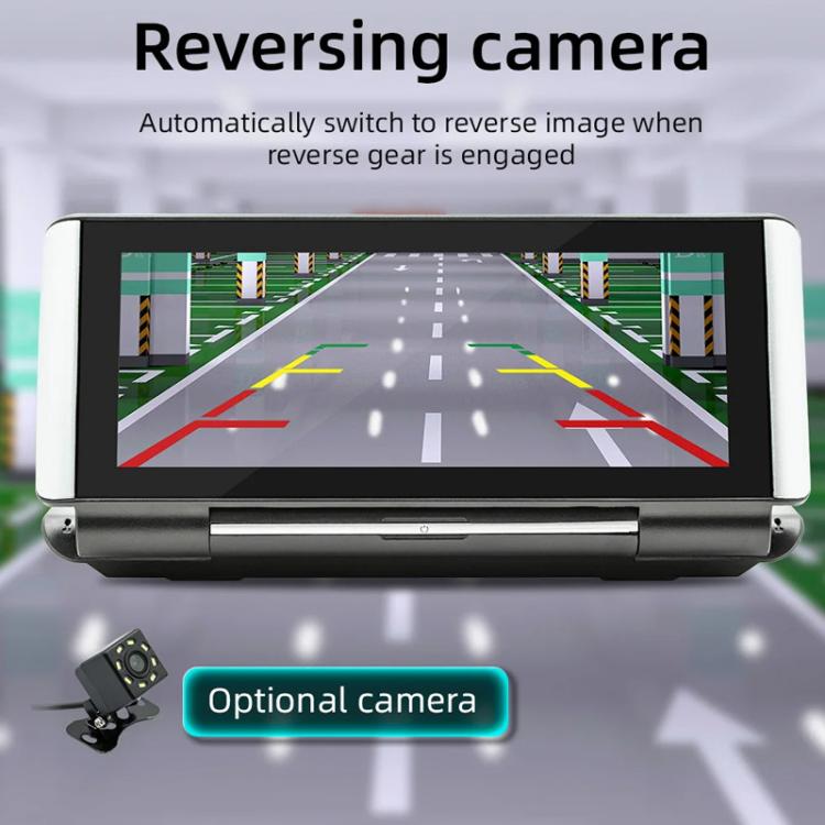 6.86 Inch Foldable Portable Bluetooth Car MP5 Player With MirrorLink/CarPlay/Android Auto Support, Spec: B5370+12LEDs Reversing Camera - Car MP3 & MP4 & MP5 by buy2fix | Online Shopping UK | buy2fix