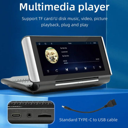 6.86 Inch Foldable Portable Bluetooth Car MP5 Player With MirrorLink/CarPlay/Android Auto Support, Spec: B5370+4LEDs Reversing Camera - Car MP3 & MP4 & MP5 by buy2fix | Online Shopping UK | buy2fix