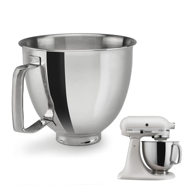 Stainless Steel Mixing Bowl For KitchenAid 4.5QT & 5QT Stand Mixers(Silver) - Food Disposer Parts by buy2fix | Online Shopping UK | buy2fix