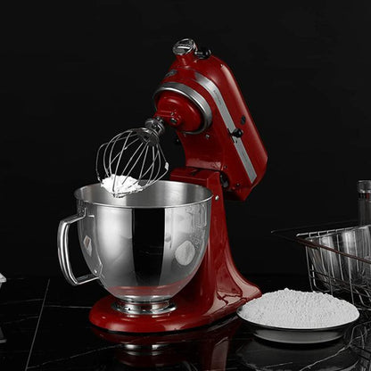 Stainless Steel Mixing Bowl For KitchenAid 4.5QT & 5QT Stand Mixers(Silver) - Food Disposer Parts by buy2fix | Online Shopping UK | buy2fix