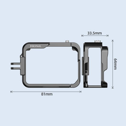 For Insta360 Ace HEPAIL AC-25 Metal Rabbit Cage Camera Frame Accessories - Mount & Holder by HEPAIL | Online Shopping UK | buy2fix