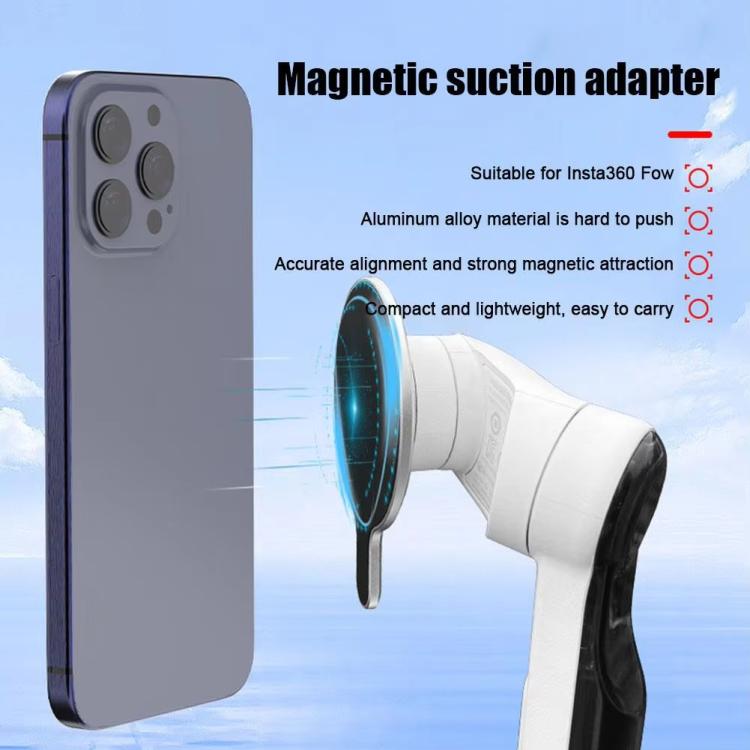 For Insta360 FLow HEPAIL MS08 Gimbal Magnet Phone Holder - Mount & Holder by HEPAIL | Online Shopping UK | buy2fix