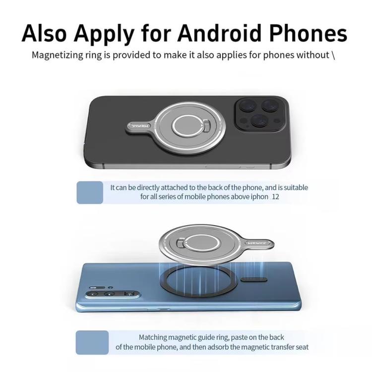 For Insta360 FLow HEPAIL MS08 Gimbal Magnet Phone Holder - Mount & Holder by HEPAIL | Online Shopping UK | buy2fix