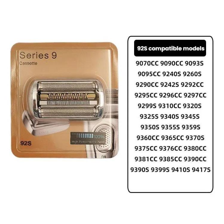 For Braun 9 Series Razor Head Assemblies, Style: 92S Gold - Shavers Parts by buy2fix | Online Shopping UK | buy2fix