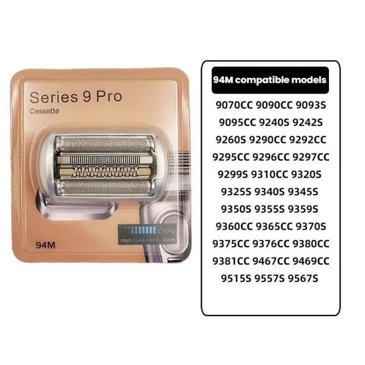 For Braun 9 Series Razor Head Assemblies, Style: 94M Gold - Shavers Parts by buy2fix | Online Shopping UK | buy2fix
