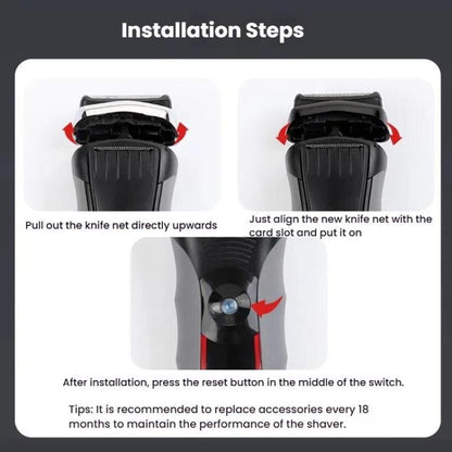 For Braun 9 Series Razor Head Assemblies, Style: 92B Gold - Shavers Parts by buy2fix | Online Shopping UK | buy2fix