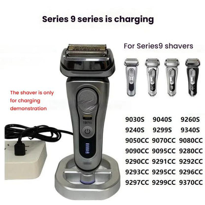 FLX-5210 Charging Base For Braun Series 1/3/5/6/7/8/9 Replacement Charger(Silver) - Shavers Parts by buy2fix | Online Shopping UK | buy2fix
