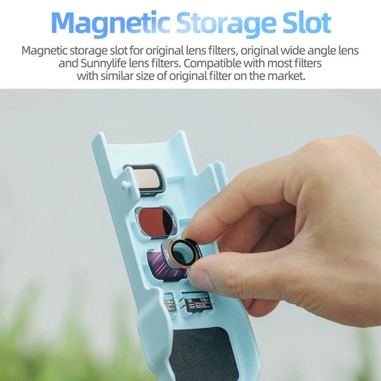 For DJI Osmo Pocket 3 Sunnylife OP3-K990 Protective Cover Body Filter Storage Top Cover Protective Case(Blue) - Case & Bags by Sunnylife | Online Shopping UK | buy2fix
