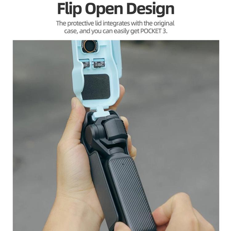For DJI Osmo Pocket 3 Sunnylife OP3-K990 Protective Cover Body Filter Storage Top Cover Protective Case(Blue) - Case & Bags by Sunnylife | Online Shopping UK | buy2fix