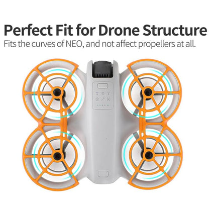 For DJI NEO Sunnylife NE-KC863 Paddle Blade Protective Cover Anti-Collision Ring(Orange) - DIY Propeller by Sunnylife | Online Shopping UK | buy2fix