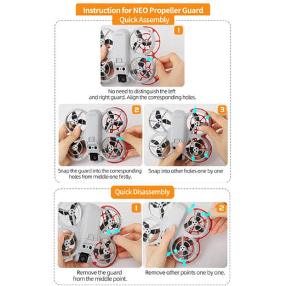 For DJI NEO Sunnylife NE-KC863 Paddle Blade Protective Cover Anti-Collision Ring(Gray) - DIY Propeller by Sunnylife | Online Shopping UK | buy2fix