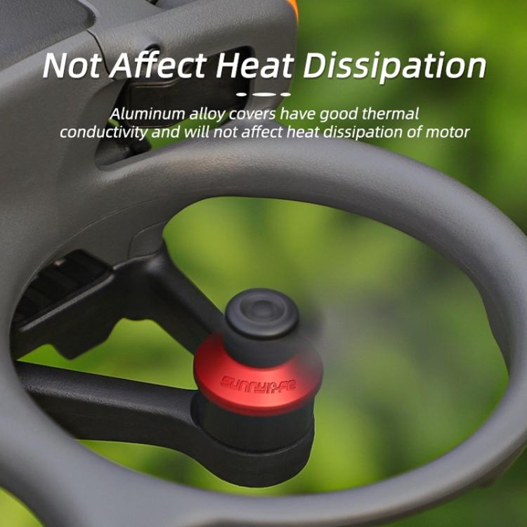 For DJI Avata 2 Sunnylife AT2-MD787 Motor Anti-dust Cover Aluminum Alloy Motor Protection Cover(Black) - Other by Sunnylife | Online Shopping UK | buy2fix