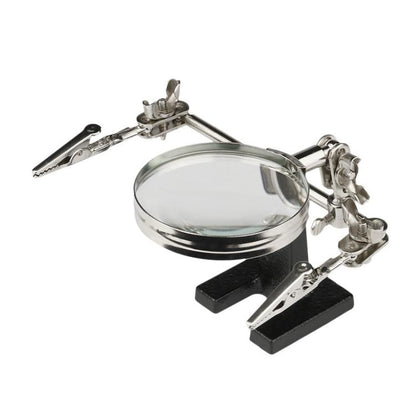 60mm Magnifying Glass With Auxiliary Clamp Soldering Iron Repair Circuit Board Desktop Magnifying Glass - Others by buy2fix | Online Shopping UK | buy2fix