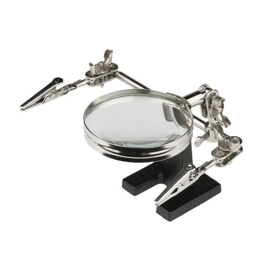 60mm Magnifying Glass With Auxiliary Clamp Soldering Iron Repair Circuit Board Desktop Magnifying Glass - Others by buy2fix | Online Shopping UK | buy2fix