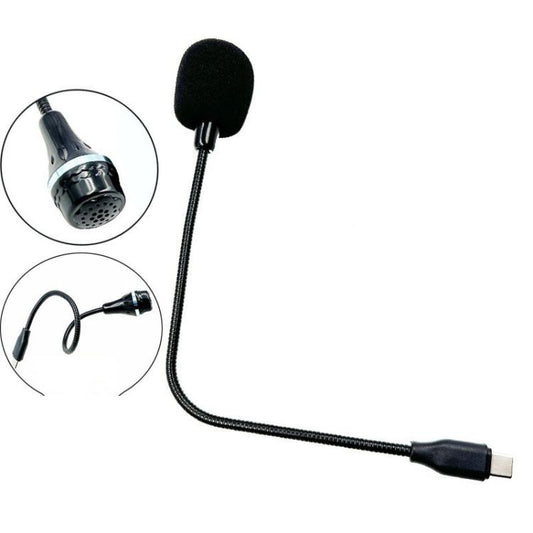 Flexible Gooseneck USB-C/Type-C Microphone with IC Chip for Laptop, Phone, Tablet,, Length: 25cm - Microphone by buy2fix | Online Shopping UK | buy2fix