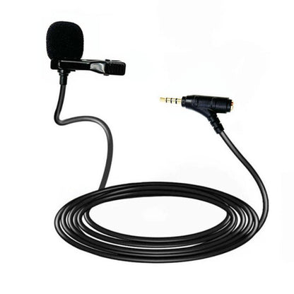 3.5mm TRRS Lavalier Microphone with Earphone Monitoring Jack Clip-on Lapel Mic 5m - Microphone by buy2fix | Online Shopping UK | buy2fix