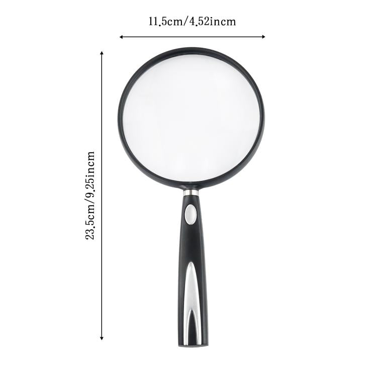 110mm 2/4X Handheld Magnifying Glass HD Reading Acrylic Lens Magnifying Glass - Hand Held Style by buy2fix | Online Shopping UK | buy2fix