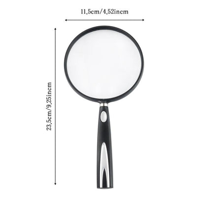 110mm 2/4X Handheld Magnifying Glass HD Reading Acrylic Lens Magnifying Glass - Hand Held Style by buy2fix | Online Shopping UK | buy2fix