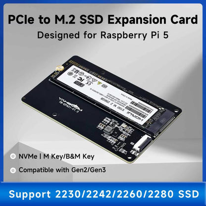Yahboom PCIe To M.2 Adapter Expansion Board For Raspberry Pi 5 NVMe Expansion Board, Spec:  Board + 256G SSD - Raspberry Pi Accessories by Yahboom | Online Shopping UK | buy2fix