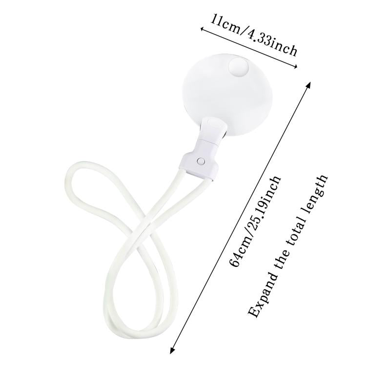 5/10X Desktop Neck-Hanging Dual-Use Reading Magnifier HD Foldable Magnifier For Elderly People Reading(White) - Others by buy2fix | Online Shopping UK | buy2fix