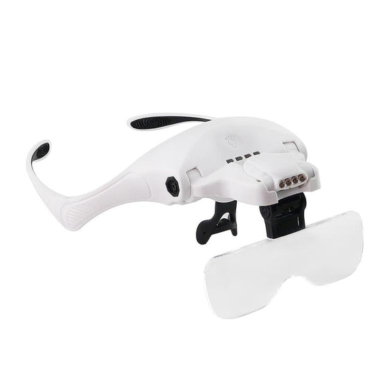 9892TSC1 USB Charging LED Light Touch Switch Mechanical Repair Head Mounted Magnifier