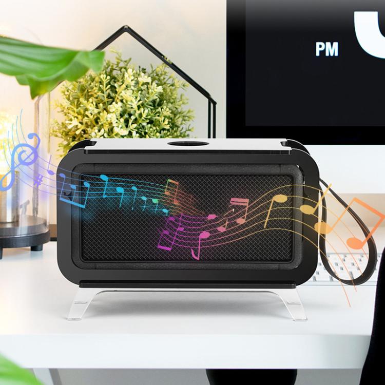 For Marshall Middleton Speaker Stand Acrylic Retro TV Cabinet Design Desktop Organizer Display Shelf(Black) - Speaker Bracket by buy2fix | Online Shopping UK | buy2fix
