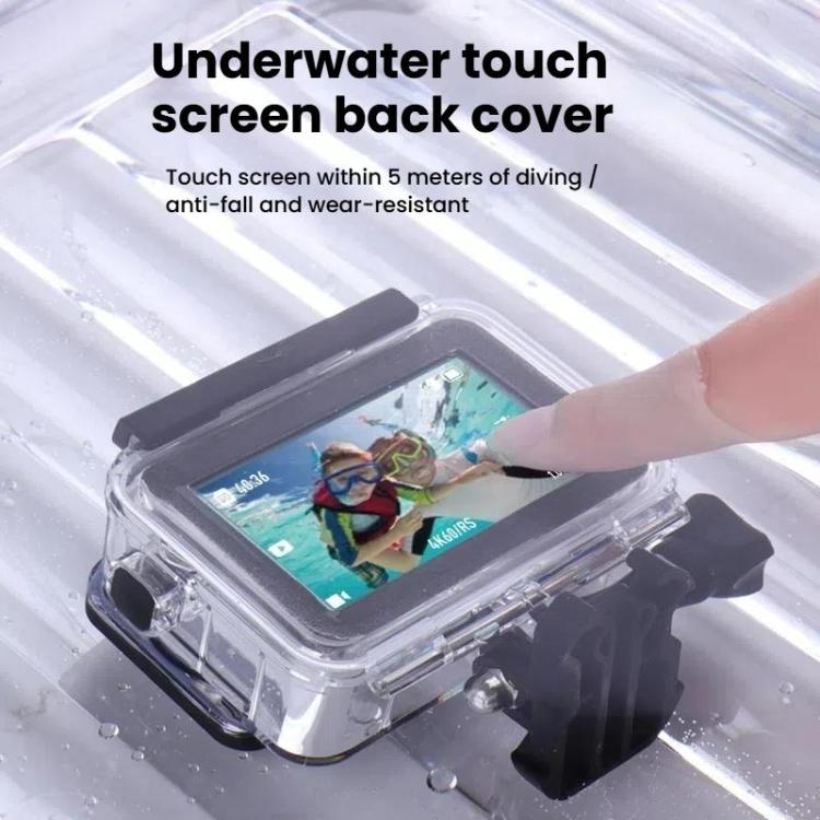 For DJI Osmo Action 3/4/5 Waterproof Case 5m Underwater Touchscreen Dive Housin(Transparent) - Case & Bags by buy2fix | Online Shopping UK | buy2fix