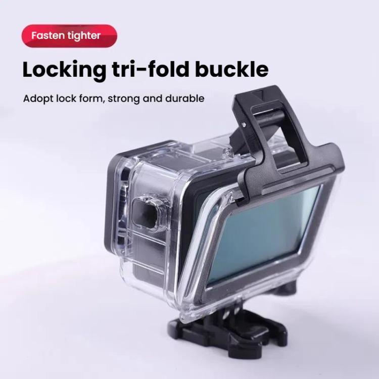 For DJI Osmo Action 3/4/5 Waterproof Case 5m Underwater Touchscreen Dive Housin(Transparent) - Case & Bags by buy2fix | Online Shopping UK | buy2fix