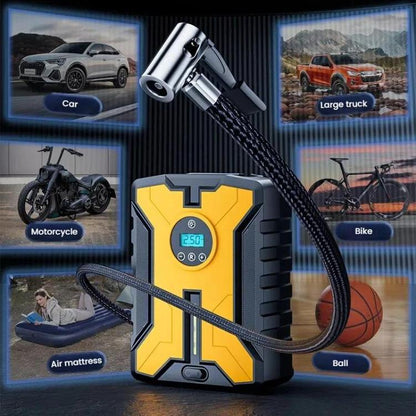 SUITU ST-929ASX 19-cylinder Wired Digital Display Car Air Pump Portable High-Pressure Automatic Air Pump(Black Red) - Inflatable Pump by SUITU | Online Shopping UK | buy2fix