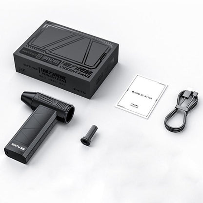 SUITU ST-8113 Outdoor Turbine Fan Home Lithium-ion Dust Blower Handheld Hair Dryer, Style: Blower Black - Electric Fans by SUITU | Online Shopping UK | buy2fix