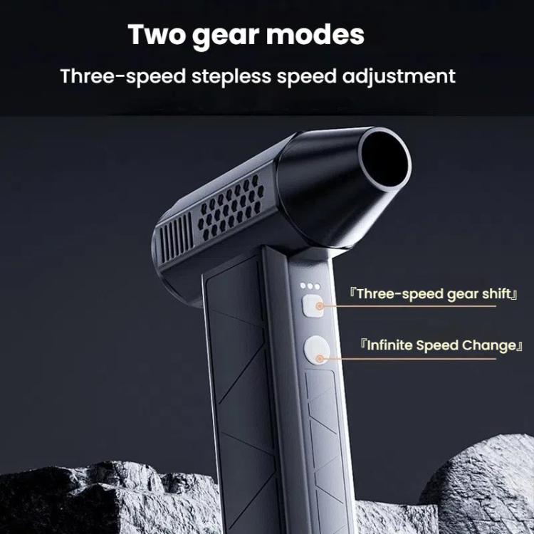 SUITU ST-8113 Outdoor Turbine Fan Home Lithium-ion Dust Blower Handheld Hair Dryer, Style: Blower Black - Electric Fans by SUITU | Online Shopping UK | buy2fix