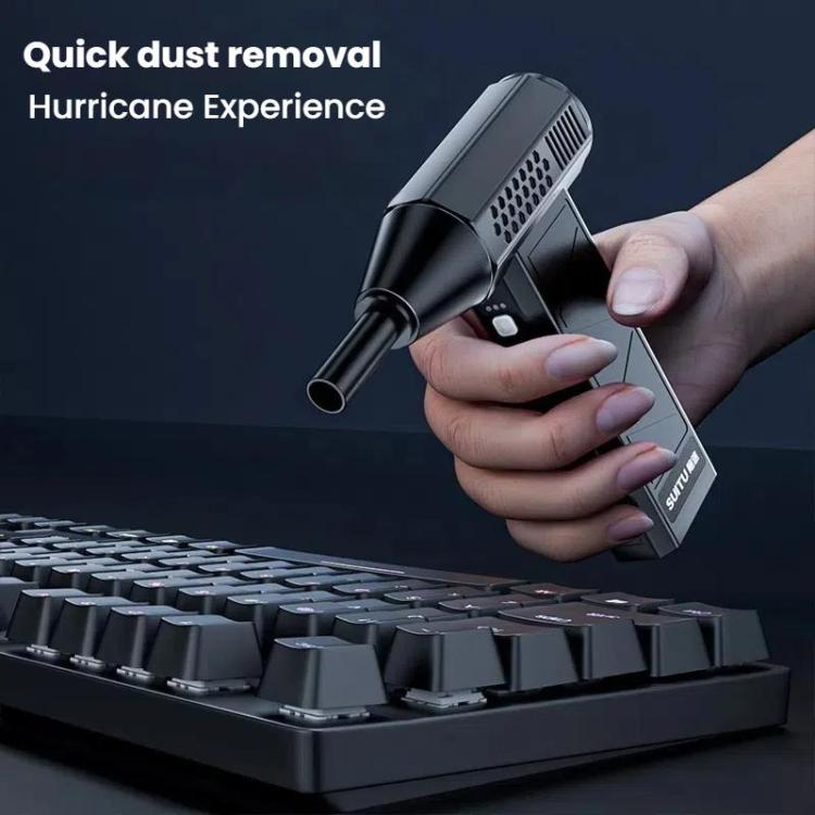 SUITU ST-8113 Outdoor Turbine Fan Home Lithium-ion Dust Blower Handheld Hair Dryer, Style: Blower Gray - Electric Fans by SUITU | Online Shopping UK | buy2fix
