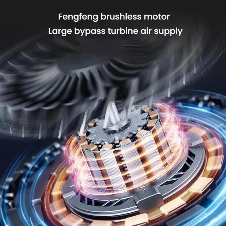 SUITU ST-8113 Outdoor Turbine Fan Home Lithium-ion Dust Blower Handheld Hair Dryer, Style: Blower Black - Electric Fans by SUITU | Online Shopping UK | buy2fix