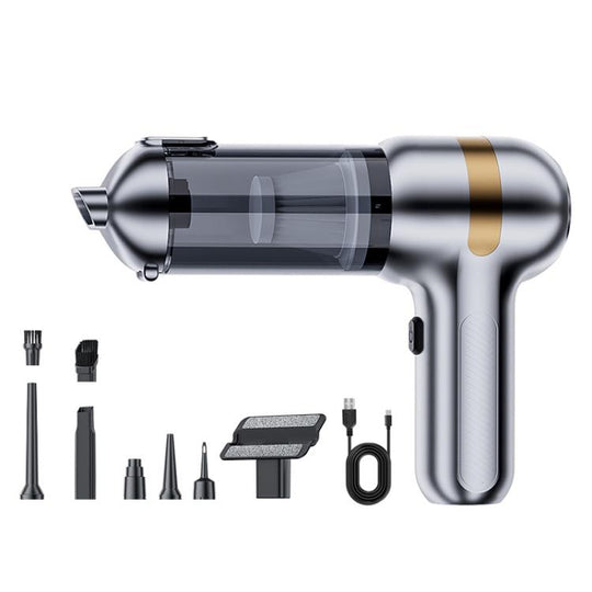 SUITU ST-6665 Pro Car Wireless Vacuum Cleaner High Power Portable Mini Handheld Blower Vacuum Cleaner, Color: Silver Gold