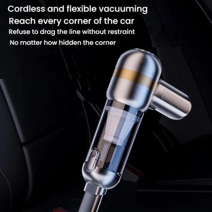 SUITU ST-6665 Pro Car Wireless Vacuum Cleaner High Power Portable Mini Handheld Blower Vacuum Cleaner, Color: Silver Gold - Vacuum Cleaner by SUITU | Online Shopping UK | buy2fix