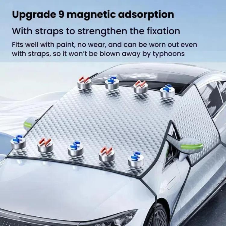 SUITU ST-4022 Car Front Windscreen Anti-Frost Sunshade Cover Winter Snow Cover(Silver+Black) - Window Foils & Solar Protection by SUITU | Online Shopping UK | buy2fix