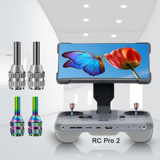 For DJI Mavic 4 Pro / RC Pro 2 Remote Controller Joystick Stainless Steel Thumb Rocker 1pair Colorful - Others by buy2fix | Online Shopping UK | buy2fix