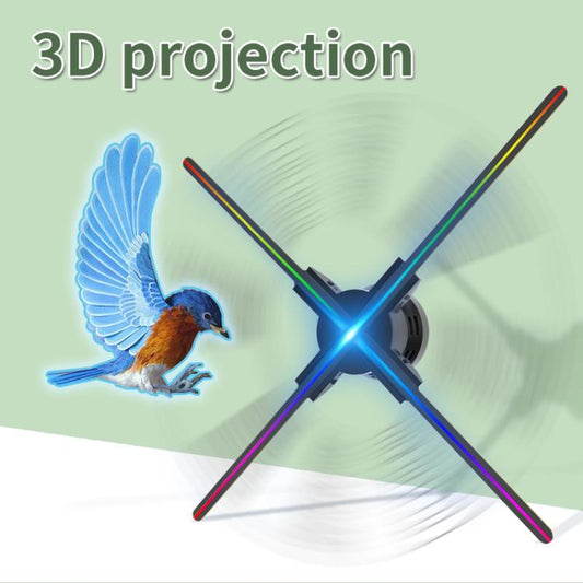 60cm 3D Holographic Fan with 1600x720 Resolution & 720 LEDs  WiFi/APP DIY Content Control(US Plug) - 15 inch Above by buy2fix | Online Shopping UK | buy2fix