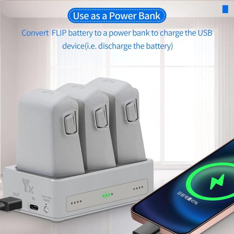 For DJI Flip YX 3-Way Charger Bidirectional Battery Management System - Other by YX | Online Shopping UK | buy2fix