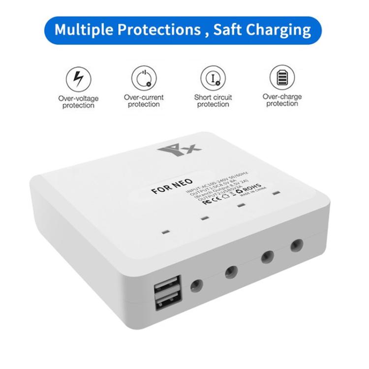 For DJI Neo Drone YX 4-port Battery Charger Charging Hub US Plug - Other by YX | Online Shopping UK | buy2fix