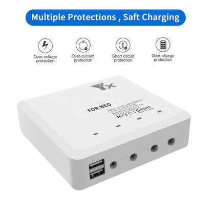 For DJI Neo Drone YX 4-port Battery Charger Charging Hub UK Plug - Other by YX | Online Shopping UK | buy2fix